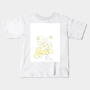 Watercolor floral, flowers. Art decoration, sketch. Illustration hand drawn modern Kids T-Shirt